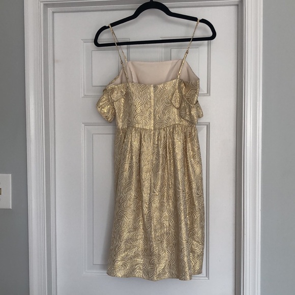 Lilly Pulitzer gold dress ✨ - Picture 3 of 9
